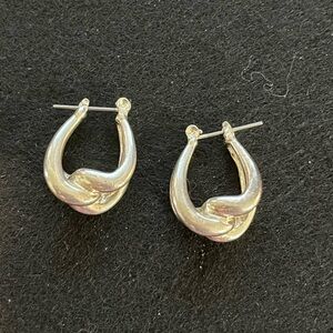 Sterling silver 925 acid tested hoop earrings